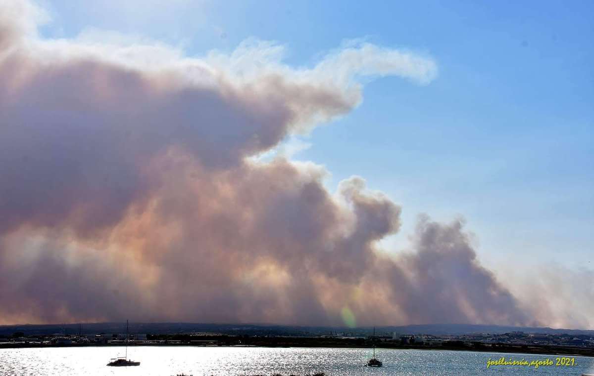 Incêndio visto de Ayaminte